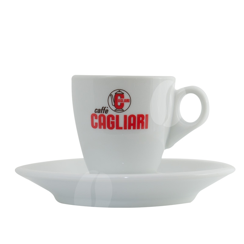 Cagliari Espresso kop schotel online bij Koffiecentrale.nl - Koffiecentrale.nl